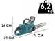 Makita UC015GZ  - Tron&ccedil;onneuse &agrave; batterie - Guide 35 cm - SANS BATTERIE NI CHARGEUR