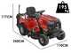 Tracteur tondeuse MTD Bronco 92T-R - Bo&icirc;te hydrostatique - Bac de ramassage