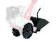 Kit fraises 32 cm + paire roues fer mm 350x50 pour motoculteur