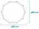 Intex Prisma Frame Clearview 26730NP - &Oslash;488x122 cm - Piscine ronde