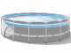 Intex Prisma Frame Clearview 26730NP - &Oslash;488x122 cm - Piscine ronde