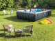 Intex Ultra XTR Frame 26368NP - Piscine hors-sol + Kit Nettoyage et Volleyball