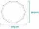Intex Prisma Frame 26702NP - &Oslash;305x76 cm - Piscine Ronde + &Eacute;purateur &agrave; cartouche