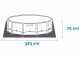 Intex Prisma Frame 26712NP - &Oslash;366x76 cm - Piscine Ronde + &Eacute;purateur &agrave; cartouche
