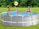 Intex Prisma Frame 26716NP - &Oslash;366x99 cm - Piscine Ronde + &Eacute;purateur &agrave; cartouche + &Eacute;chelle