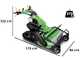 Lampacrescia MGM TTR786HD - Tondeuse d&eacute;broussailleuse &agrave; couteaux - Sur chenilles - Honda GX270