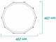 Intex Prisma Frame 26724NP - &Oslash;457x107 cm - Piscine Ronde