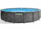 Intex Prisma Frame Greywood 26742NP - &Oslash;457x122 cm - Piscine ronde