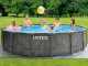 Intex Prisma Frame Greywood 26742NP - &Oslash;457x122 cm - Piscine ronde