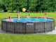 Intex Prisma Frame Greywood 26744NP - &Oslash;549x122 cm - Piscine Ronde