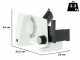 Trancheuse avec lame de 170 mm GRAEF SKS 100 TWIN Blanche - 2 lames offertes