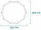 Intex Metal Frame 28242NP - &Oslash;457x122 cm - Piscine ronde