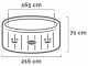 Intex Ronde Greywood Deluxe 28442EX - Piscine hydromassage spa