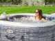 Intex Carr&eacute;e Greystone Deluxe 28450NP - Piscine hydromassage spa