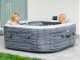 Intex Carr&eacute;e Greystone Deluxe 28450NP - Piscine hydromassage spa
