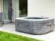 Intex Carr&eacute;e Greystone Deluxe 28450NP - Piscine hydromassage spa