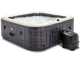 Intex Carr&eacute;e Greystone Deluxe 28452NP - Piscine hydromassage spa