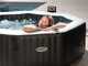 Intex Octogonale Jet &amp; Bubble Deluxe 28462EX - &Oslash;218x71 cm - Piscine hydromassage spa