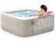 Intex carr&eacute;e Chevron Deluxe 28472EX - &Oslash;193x71 cm - Piscine hydromassage spa