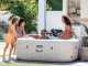 Intex carr&eacute;e Chevron Deluxe 28472EX - Piscine hydromassage spa