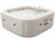 Intex carr&eacute;e Chevron Deluxe 28472EX - Piscine hydromassage spa