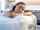 Intex Carr&eacute;e Chevron Deluxe 28446EX - Piscine hydromassage spa