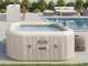 Intex Carr&eacute;e Chevron Deluxe 28446EX - Piscine hydromassage spa
