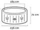 Intex Rotonda Bubble Massage 28412NP - &Oslash;236x71 cm - Piscine d'hydromassage spa