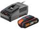 Starter Kit Worx batterie 20V 2Ah et chargeur RAPIDE
