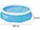 Bestway FAST Set 57270 - Piscine gonflable + Pompe de filtration 16 W