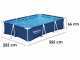 Bestway Steel Pro 56411 - 300x201x66 cm - Piscine hors-sol + Pompe de filtration 16 W