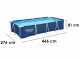 Bestway Steel Pro 56424 - 400x211x81 cm - Piscine hors-sol + Pompe de filtration 16 W