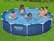 Bestway Steel Pro 56681 - &Oslash;366x76 cm - Piscine ronde + pompe de filtration 16 W
