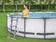 Bestway Steel Pro Max 56418 - &Oslash;366x100 cm - Piscine ronde + pompe de filtration et &eacute;chelle