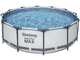 Bestway Steel Pro Max 56418 - &Oslash;366x100 cm - Piscine ronde + pompe de filtration et &eacute;chelle