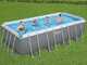 Bestway Power Steel 56671 - 488 x 244 x 122 cm - Schwimmbecken hors-Boden