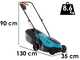 Gardena PowerMaX 30/18V P4A - Tondeuse &agrave; gazon &agrave; batterie - 18V/4Ah - Coupe 30 cm