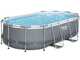 Bestway Power Steel 56620 - 427 x 250 x 100 cm - Piscine ovale