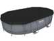 Bestway Power Steel 56448 - 488 x 305 x 107 cm - Piscine ovale