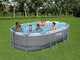 Bestway Power Steel 56448 - 488 x 305 x 107 cm - Piscine ovale