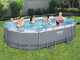 Bestway Power Steel 56448 - 488 x 305 x 107 cm - Piscine ovale