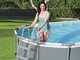 Bestway Power Steel 56710 - 549 x 274 x 122 cm - Piscine ovale