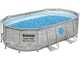 Bestway Power Steel Swim Vista 56714 - 427 x 250 x 100 cm - Piscine ovale