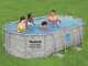 Bestway Power Steel Swim Vista 56714 - 427 x 250 x 100 cm - Piscine ovale