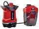 Pompe d'&eacute;vacuation pour eaux charg&eacute;es Einhell  GE-DP 18/25 li - 18V 2,5 Ah et chargeur de batterie