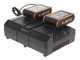 Taille-haie &agrave; batterie Worx Nitro WG286E - 2x 20V 2Ah - lamier 60 cm en acier