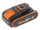 Taille-haie &agrave; batterie Worx Nitro WG286E - 2x 20V 2Ah - lamier 60 cm en acier