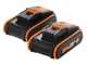 Taille-haie &agrave; batterie Worx Nitro WG286E - 2x 20V 2Ah - lamier 60 cm en acier