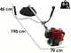 EuroMech TJ 53 EC - D&eacute;broussailleuse thermique &agrave; guidon - Moteur Kawasaki