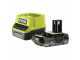 Batterie RYOBI Lithium+ 18V 2,0Ah + CHARGEUR DE BATTERIE
